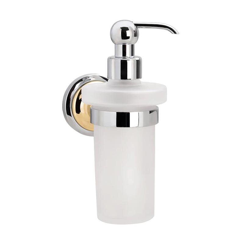 Изображение товара Дозатор жидкого мыла Bemeta Retro 144209018, 300 мл, хром/золото