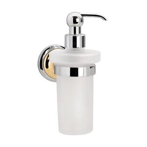 Изображение товара Дозатор жидкого мыла Bemeta Retro 144209018, 300 мл, хром/золото