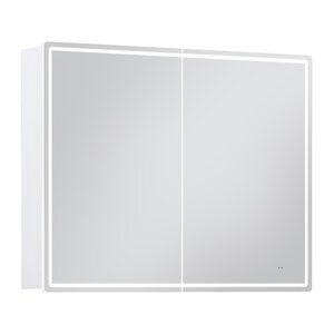 Изображение товара Зеркальный шкаф Vigo Geometry Comfort 1000 с подсветкой и антизапотевателем, белый