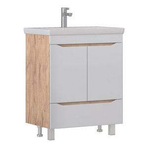 Изображение товара Тумба под раковину Vigo Grani 700-2-1 Como 285 дуб золотой 70 см напольная