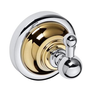 Изображение товара Крючок Bemeta Retro 144206018, 6.5 x 6.5 x 6.5 см, хром/золото