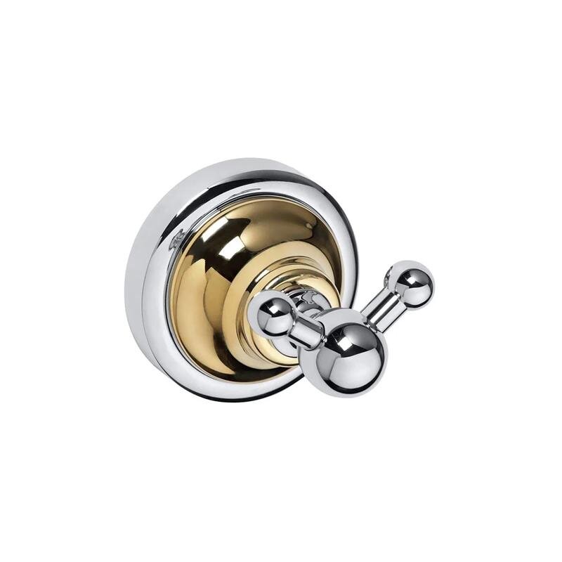 Изображение товара Крючок двойной Bemeta Retro 144206038, хром/золото