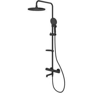 Изображение товара Душевая система Milardo Ideal Spa ILSBLTHM06, со смесителем, термостатическая, черный матовый