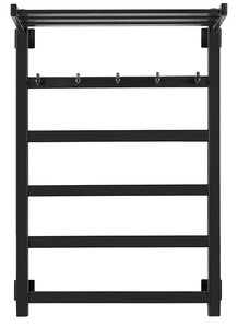 Изображение товара Полотенцесушитель водяной Secado Корсико 1 КСП, 4603777440640, ширина 50 см, высота 80 см, подключение универсальное 50 см, черный матовый
