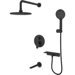 Изображение товара Душевая система Milardo Rora RORBL03M68 с PVD покрытием черный матовый