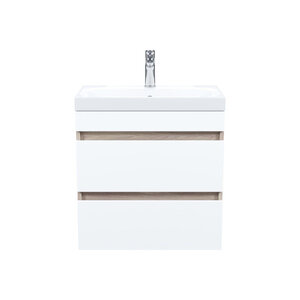 Изображение товара Тумба с раковиной Iddis Zodiac ZOD6AB0i95K, 60 см, подвесная, 2 ящика, белый матовый/дерево