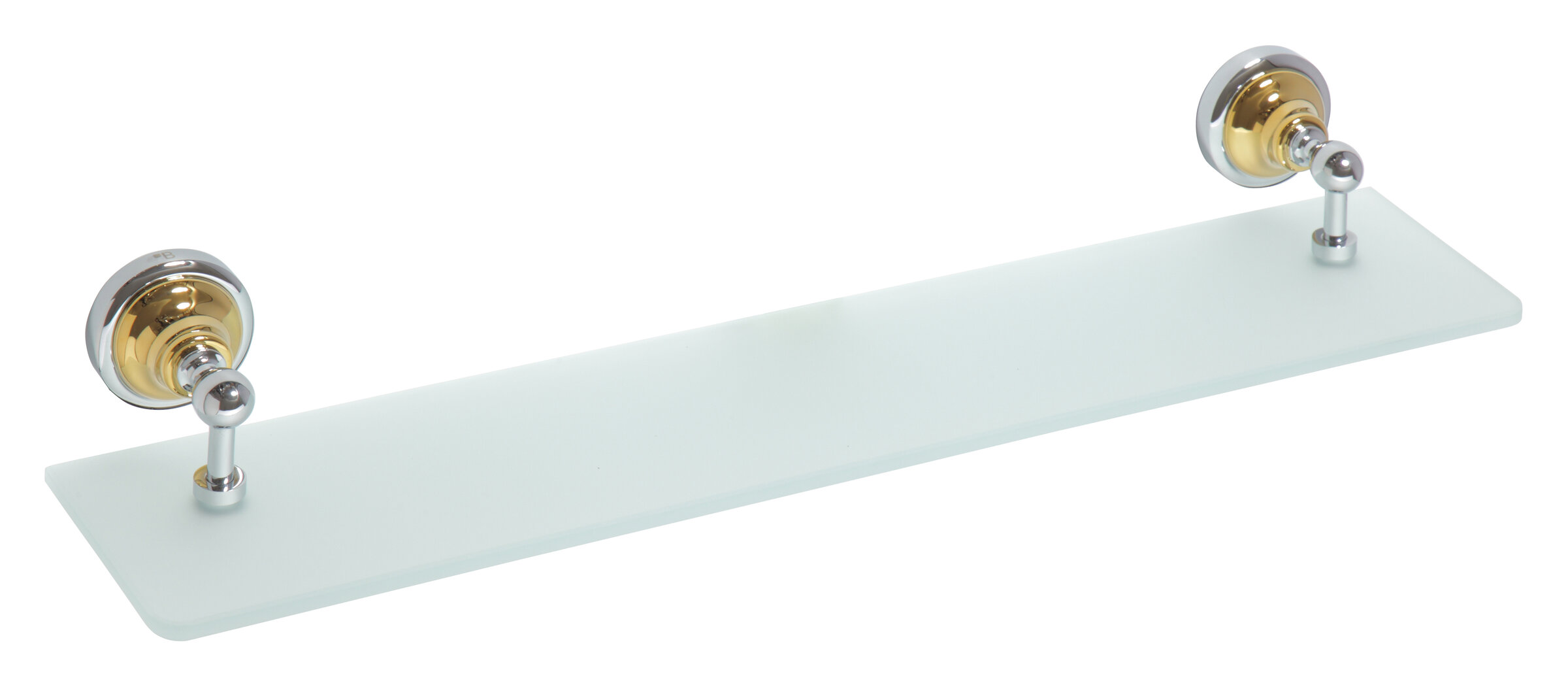 Изображение товара Полка стеклянная Bemeta Retro 144202248, хром/золото