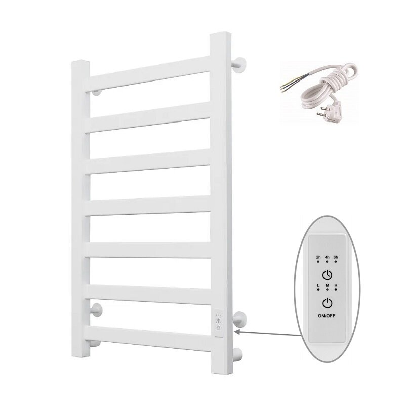 Изображение товара Электрический полотенцесушитель Тругор Диана Пэк сп Al серия 1 50x80 см белый с терморегулятором