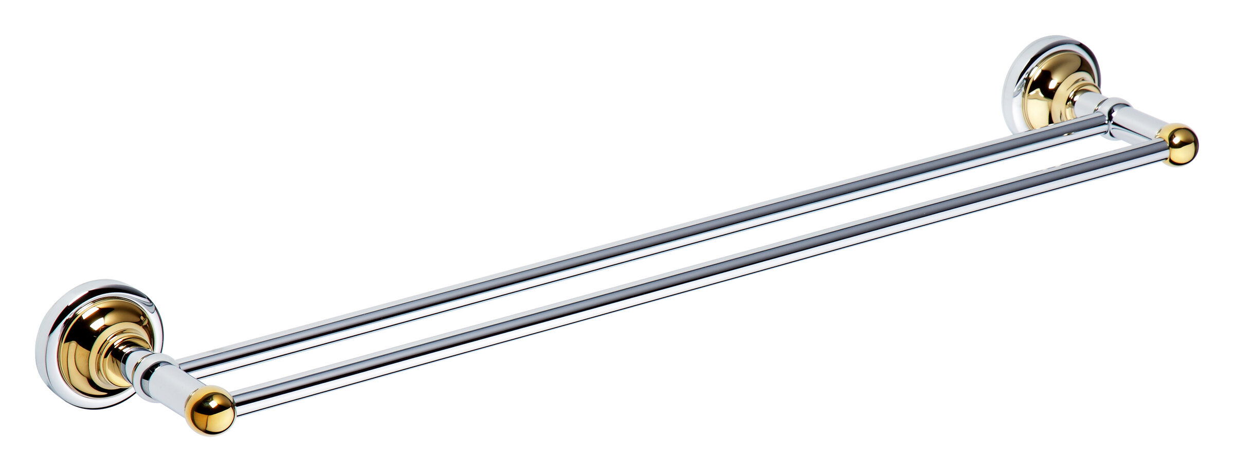 Изображение товара Полотенцедержатель двойной Bemeta Retro 144204058 хром/золото