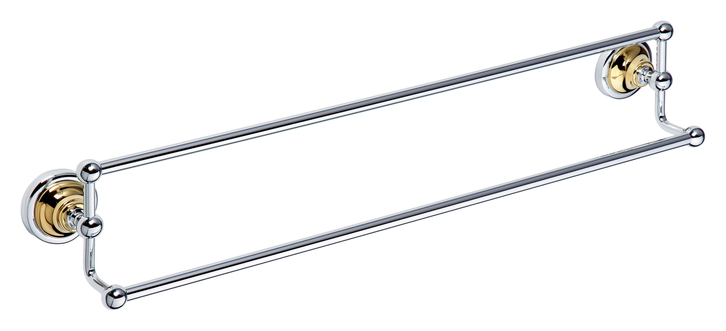 Изображение товара Полотенцедержатель Bemeta Retro 66.5 см хром/золото
