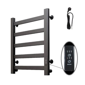 Изображение товара Полотенцесушитель электрический Тругор Диана Пэк сп Al серия 1, ПэкДиана1/6040Alчерн, ширина 40 см, высота 60 см, диммер справа, черный