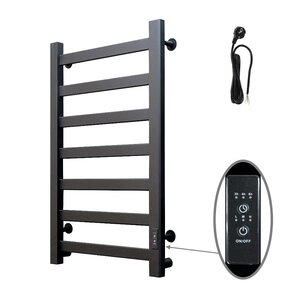 Изображение товара Полотенцесушитель электрический Тругор Диана Пэк сп Al серия 1, ПэкДиана1/8040Alчерн, ширина 40 см, высота 80 см, диммер справа, черный