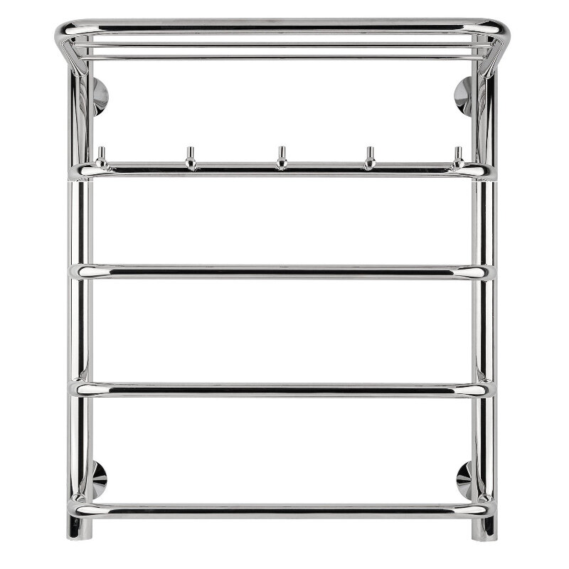 Изображение товара Полотенцесушитель водяной Secado Мерида 1 КСП 4603759405988, ширина 50 см, высота 60 см, нижнее подключение 50 см, с полкой, цвет хром