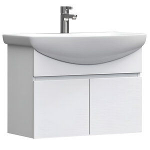 Изображение товара Водостойкая подвесная тумба под раковину Vigo Wing 700-2-0 белая 70 см