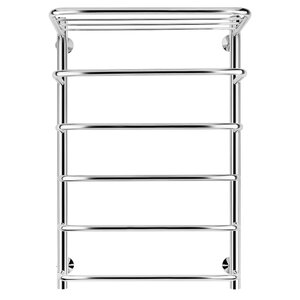 Изображение товара Полотенцесушитель водяной Secado Мерида 2 СП 4603759402888, ширина 50 см, высота 80 см, нижнее подключение 50 см, с полкой, цвет хром