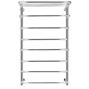 Изображение товара Полотенцесушитель водяной Secado Мерида 2 СП 4603759402901, ширина 50 см, высота 100 см, нижнее подключение 50 см, с полкой, цвет хром