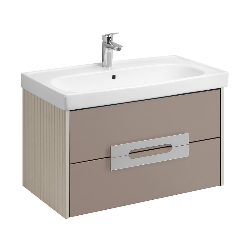 Изображение товара Тумба под раковину Aquaton Ар-Деко 85 см подвесная кашемир