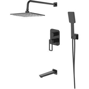 Изображение товара Душевая система Iddis Slide SLIBL03i68, со смесителем, черный матовый
