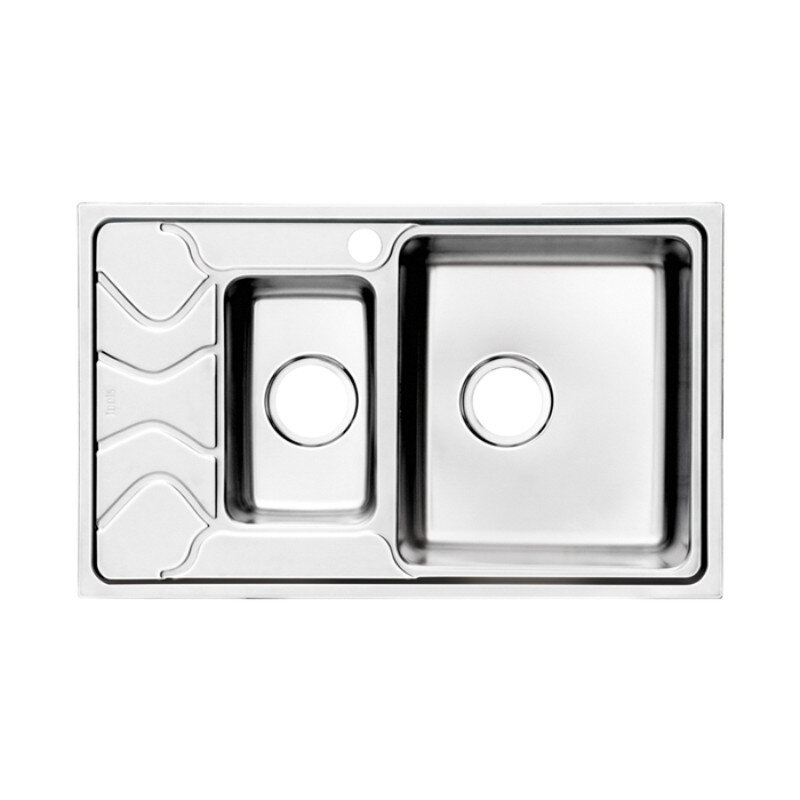 Изображение товара Мойка кухонная Iddis Reeva REE78SZi77, 78 см, нержавеющая сталь, крыло слева, цвет сталь матовая