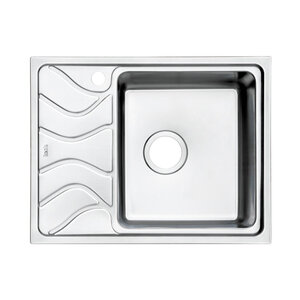 Изображение товара Мойка кухонная Iddis Reeva REE61SRi77, 61.5 см, нержавеющая сталь, крыло слева, цвет сталь матовая