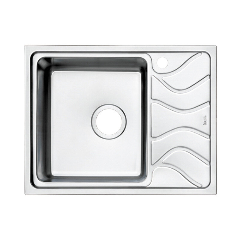 Изображение товара Мойка Id быстрого доступа Iddis Reeva REE61SLi77 с крылом справа, нержавеющая сталь, матовая 61.5 с