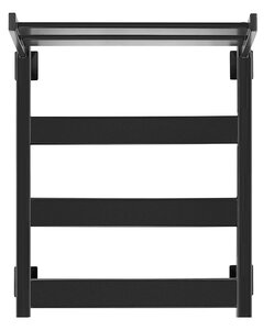 Изображение товара Полотенцесушитель водяной Secado Комано 1 СП, 4603777481421, ширина 50 см, высота 60 см, подключение универсальное 50 см, черный матовый