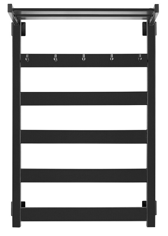 Изображение товара Полотенцесушитель водяной Secado Комано 1 КСП, 4603777441234, ширина 60 см, высота 80 см, подключение универсальное 60 см, черный матовый