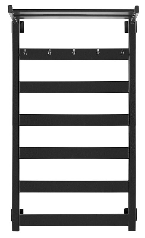 Изображение товара Полотенцесушитель водяной Secado Комано 1 КСП, 4603777441241, ширина 40 см, высота 100 см, подключение универсальное 40 см, черный матовый