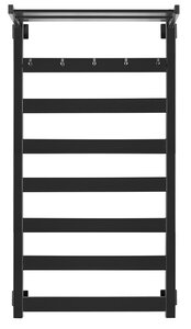 Изображение товара Полотенцесушитель водяной Secado Комано 1 КСП, 4603777441296, ширина 60 см, высота 120 см, подключение универсальное 60 см, черный матовый
