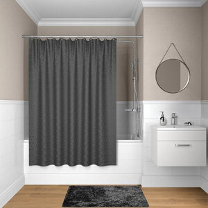 Изображение товара Штора для ванной комнаты Iddis Basic B35P218i11, 200 x 180 см, полиэстер, серый