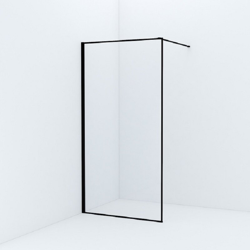 Изображение товара Душевая стенка Iddis Slide SLI8BS1i23 100 см прозрачное стекло черный матовый профиль