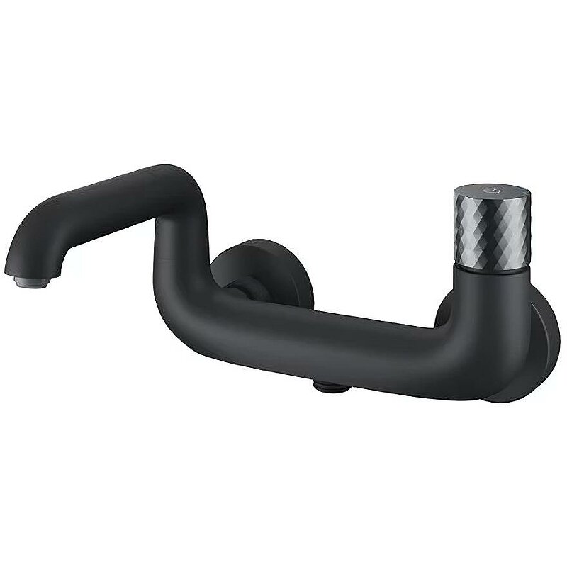 Изображение товара Смеситель для ванны и душа Iddis Twist TWIBLBTi02WA, черный матовый Изображение товара Смеситель для ванны и душа Iddis Twist TWIBLBTi02WA, черный матовый