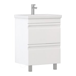 Изображение товара Тумба под раковину Vigo Holly 600-0-2 (Como) 039, 60 см, напольная, белая
