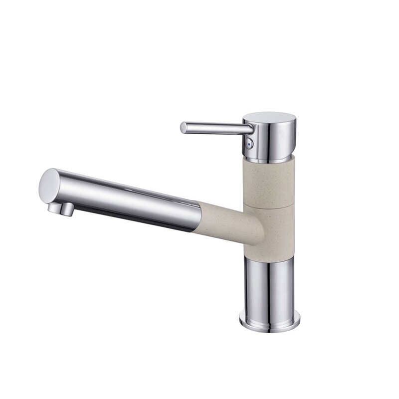 Изображение товара Смеситель для кухонной мойки Iddis Velikan VL5WBSGi05, хром/белый