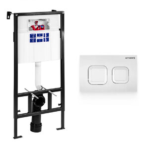 Изображение товара Инсталляция Bettoserb Sava Fix Slim с безободковым унитазом BelBagno Due, сиденье микролифт, клавиша смыва, SET40006470/BB3103CHR-BS/SC