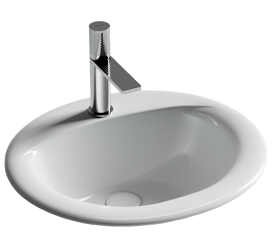 Изображение товара Раковина Ceramicanova Sun CN6080, 51.5 см, сантехфарфор, белый