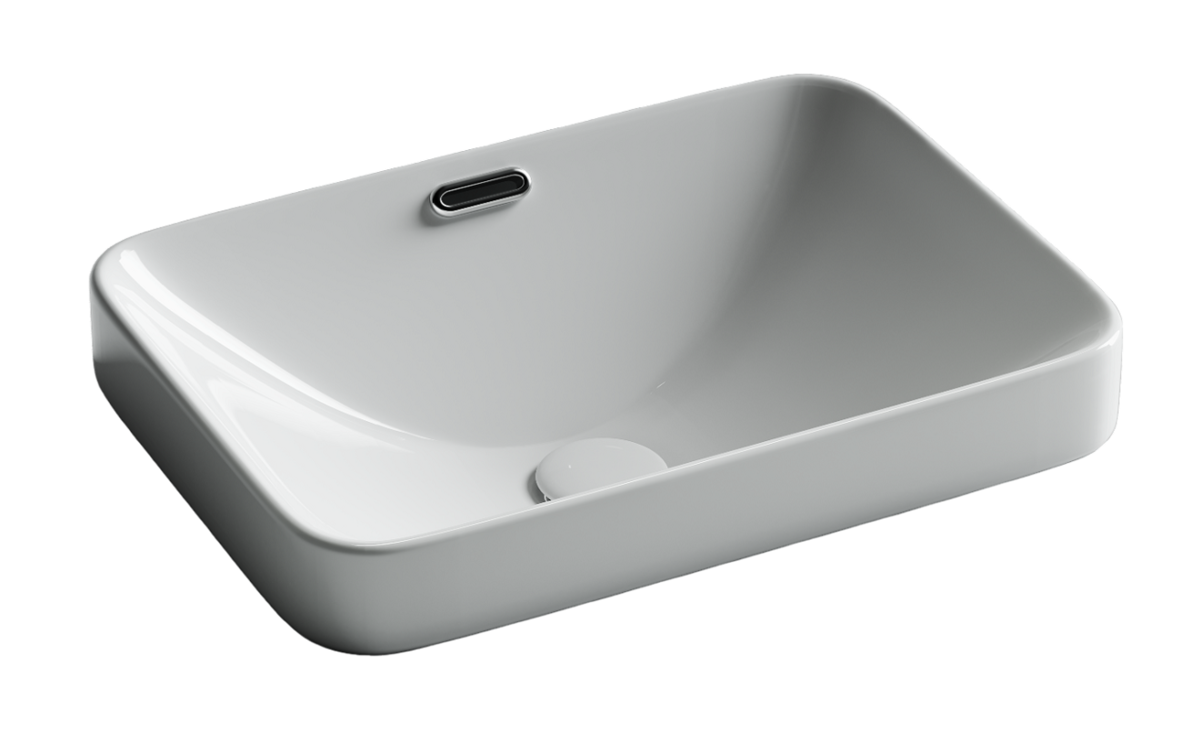 Изображение товара Раковина Ceramicanova Element CN6078, 46 см, накладная, сантехфарфор, белый 