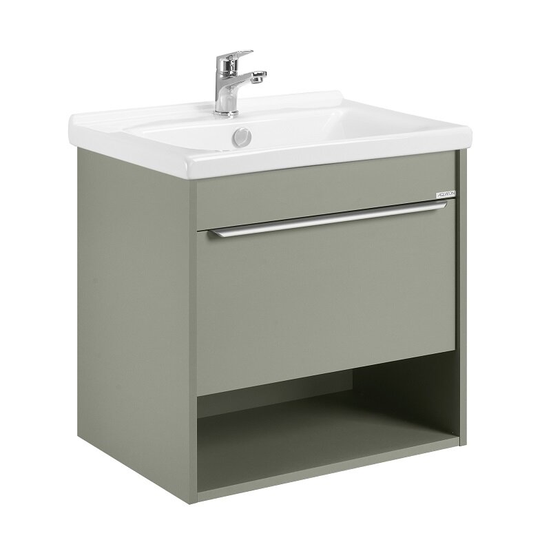 Изображение товара Тумба под раковину Aquaton Хоуп 1A287201HP9D0, 60 см, подвесная, цвет хаки