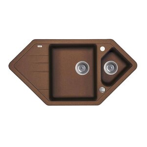 Изображение товара Кухонная мойка Iddis Vane G V36C965i87, 96 см, искусственный камень, цвет шоколад