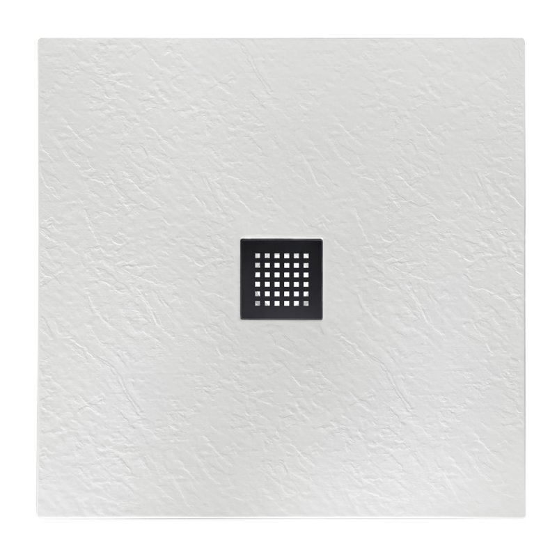 Изображение товара Душевой поддон BelBagno TRAY-MR-UNO-A-80-35-W-NO 80x80 см низкий квадратный искусственный камень