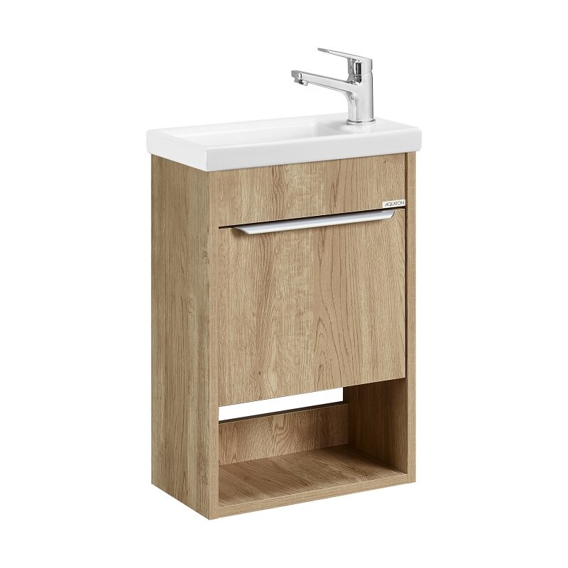 Изображение товара Тумба под раковину Aquaton Хоуп 40 см, подвесная, цвет орех