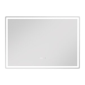 Изображение товара Зеркало Vigo Geometry Luxe 1000, 211, 100 х 70 см, LED-подсветка, часы, датчик температуры, антизапотевание, бесконтактное включение, диммер