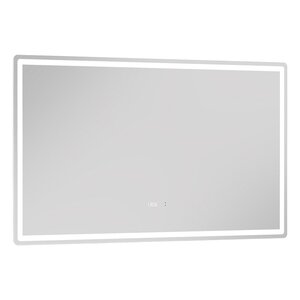 Изображение товара Зеркало Vigo Geometry Luxe 1200 с LED-подсветкой антизапотеванием и часами