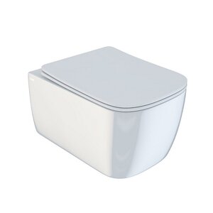 Изображение товара Подвесной унитаз Iddis Bridge BRIRDSEi25 безободковый с сиденьем Soft Close белый