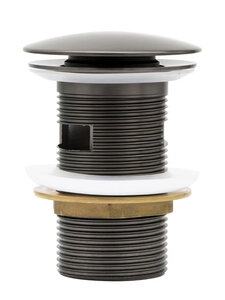 Изображение товара Донный клапан Cezares CZR-SAT-GM с переливом вороненая сталь автоматический