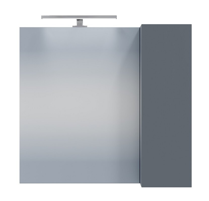 Изображение товара Зеркальный шкаф СаНта Антарес 700522, 70 см с подсветкой, графит матовый