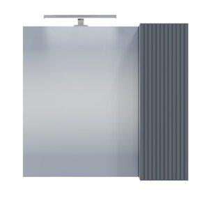 Изображение товара Зеркальный шкаф СаНта Альтаир 700503, 70 см с подсветкой, графит матовый