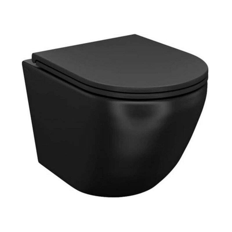 Изображение товара Подвесной унитаз Iddis Blanco BLAR3BMi25 безободковый черный с микролифтом