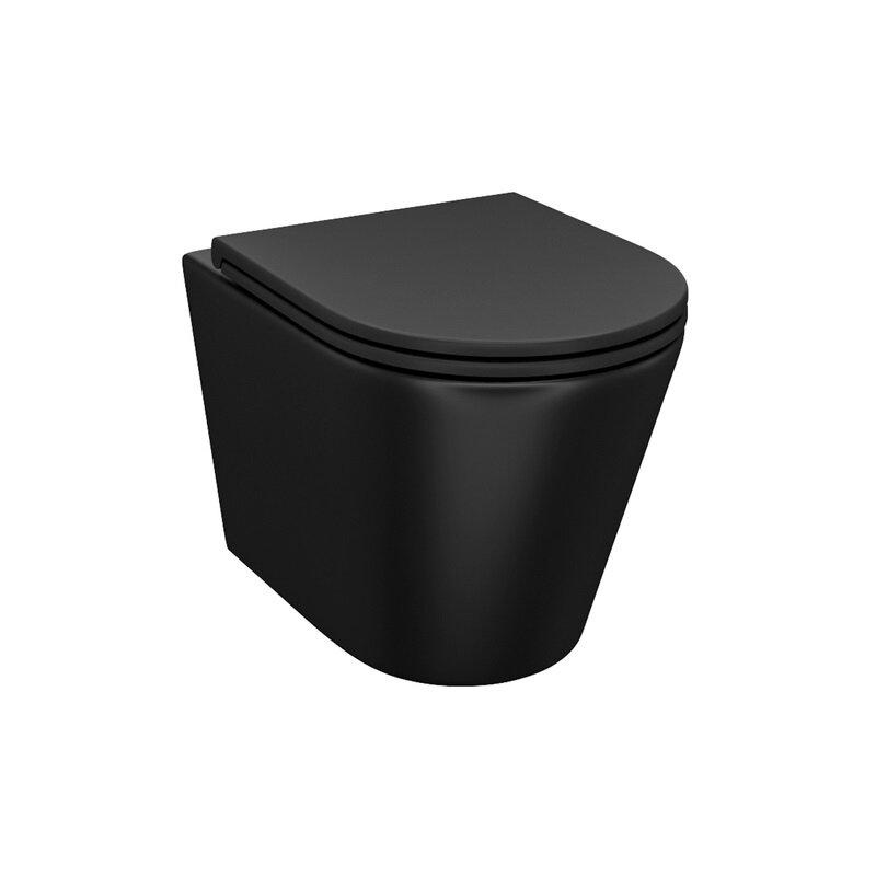 Изображение товара Подвесной безободковый унитаз Iddis Calipso Rimless черный 25 лет гарантия
