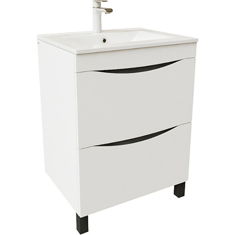 Изображение товара Тумба с раковиной Iddis Cloud CLO60WFi95K, 60 см, напольная, белый